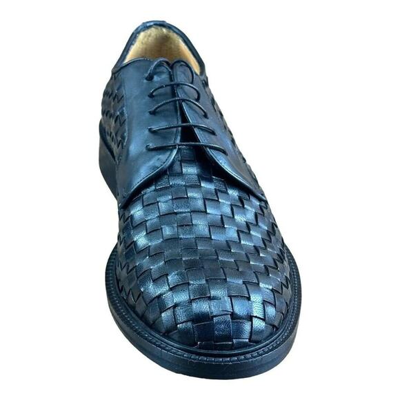 MR. COBBLER Luxury  Square Black  Shoes Oxfords men size 8.5-9 - Picture 6 of 6